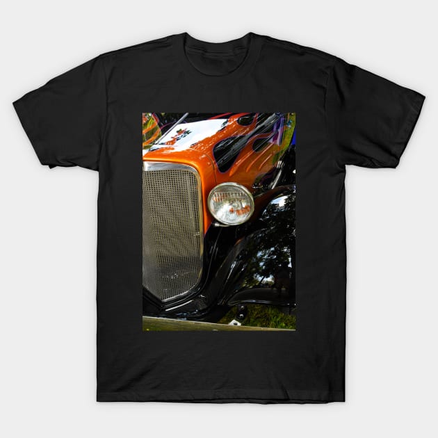 Hot rod flames and chrome. T-Shirt by Steves-Pics